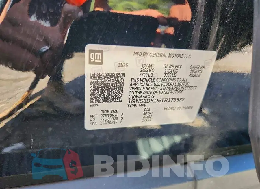 1GNS6DKD6TR178582 Photo# 13