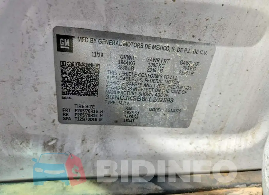 3GNCJKSB6LL202893 Photo# 14
