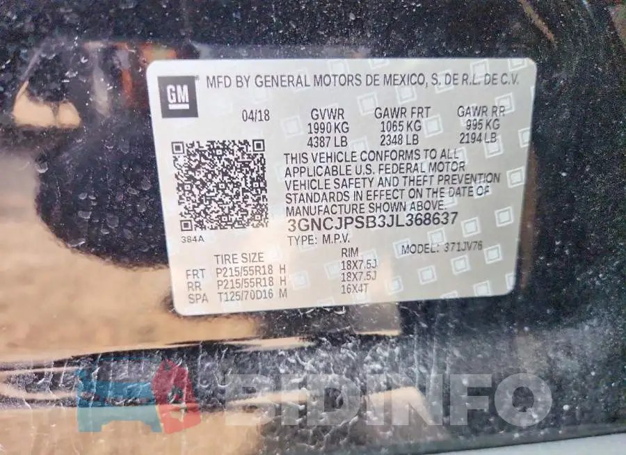 3GNCJPSB3JL368637 Photo# 12