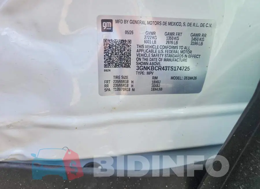 3GNKBCR43TS174725 Photo# 13
