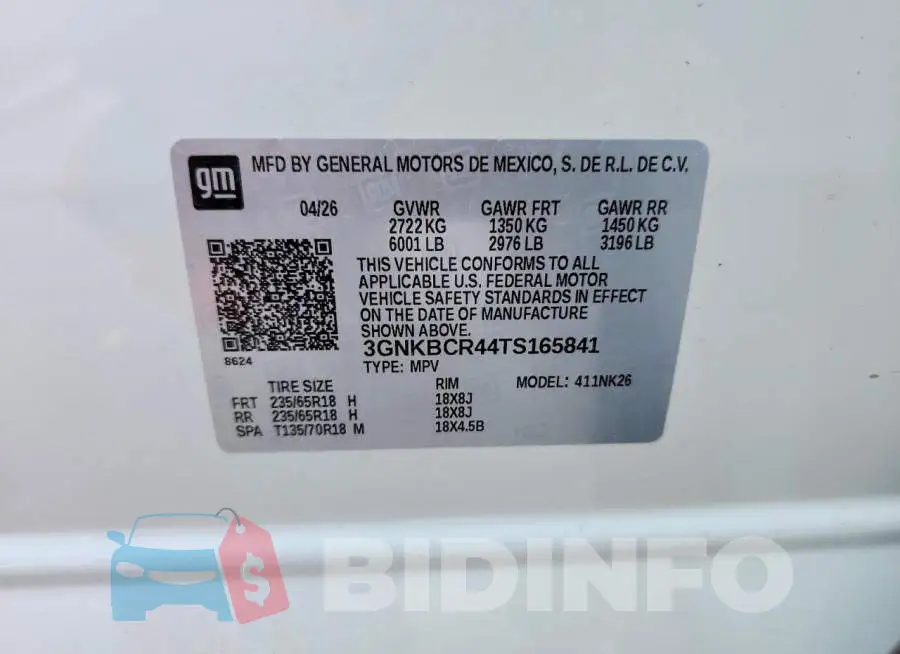 3GNKBCR44TS165841 Photo# 12