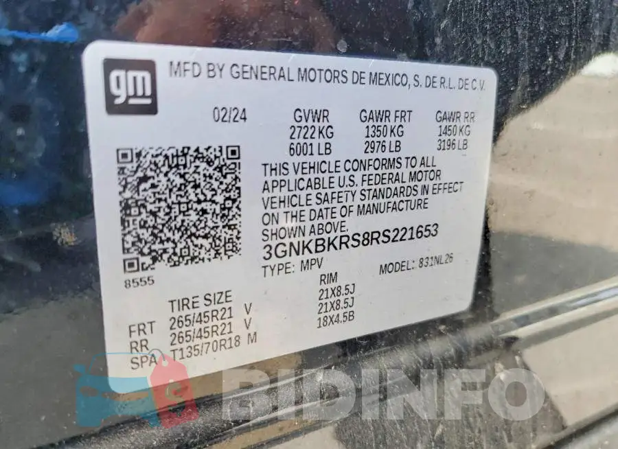 3GNKBKRS8RS221653 Photo# 13