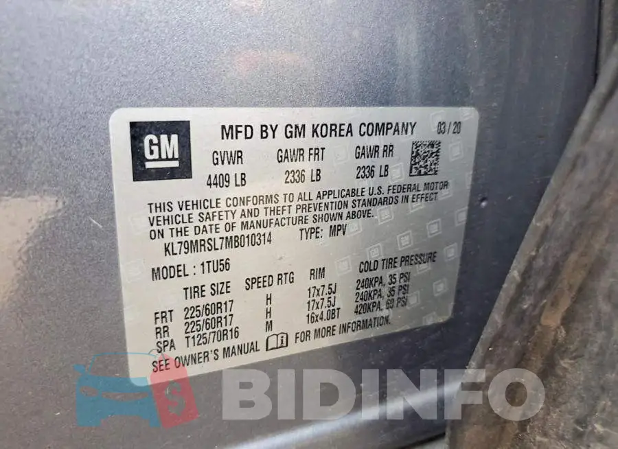 KL79MRSL7MB010314 Photo# 13
