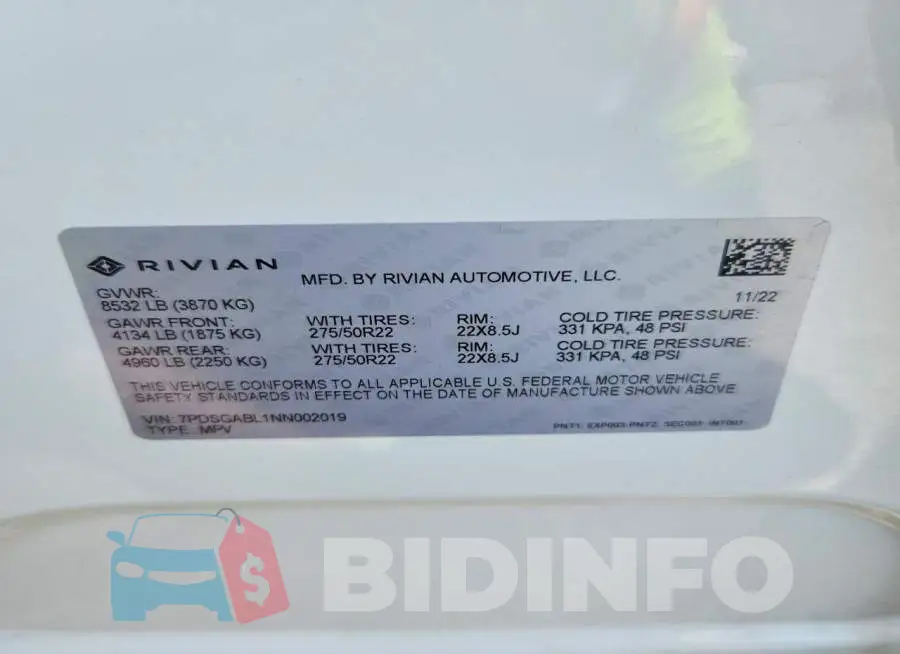 7PDSGABL1NN002019 Photo# 14