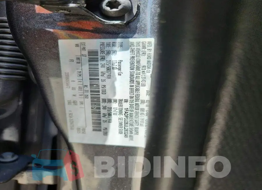 1FADP3J28JL283249 Photo# 12