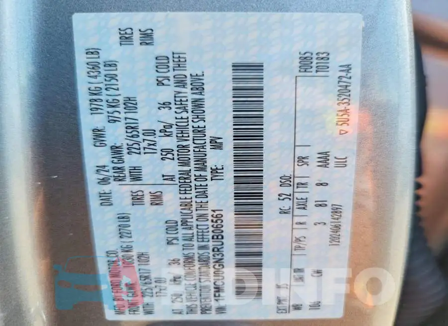 1FMCU0GN3RUB06561 Photo# 13