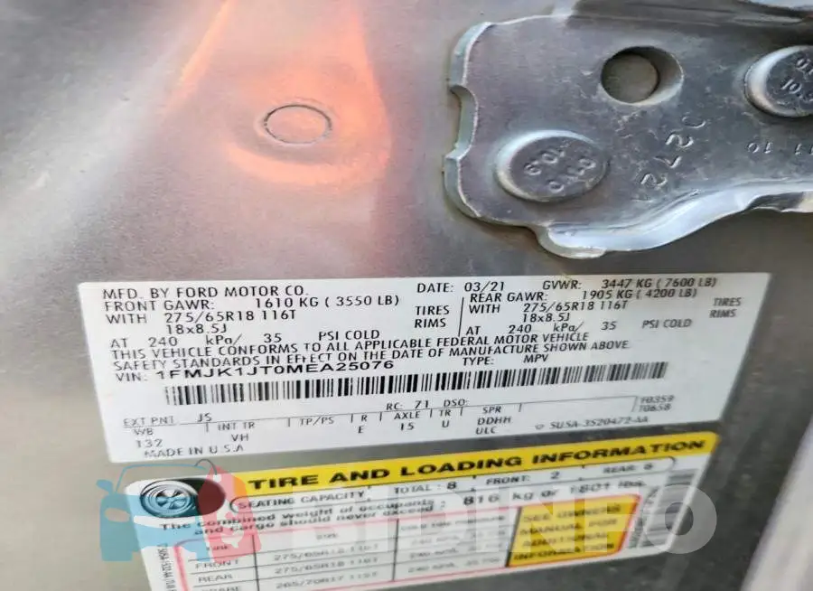 1FMJK1JT0MEA25076 Photo# 13