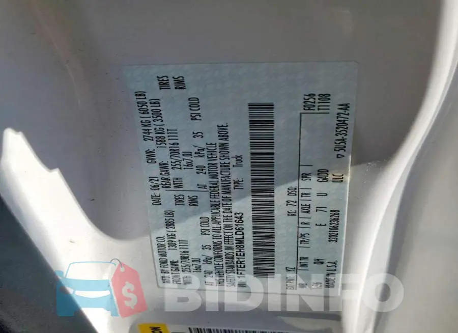 1FTER1EH8MLD61643 Photo# 12