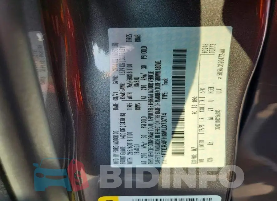 1FTER4FH6MLD73774 Photo# 12
