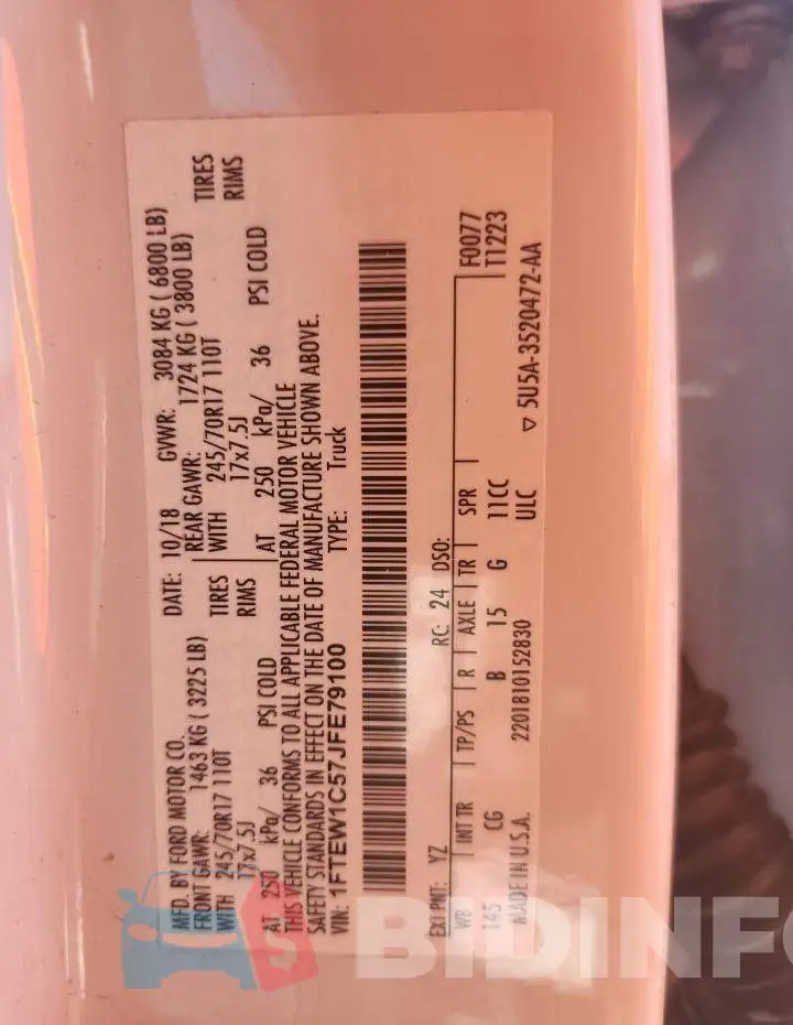1FTEW1C57JFE79100 Photo# 12
