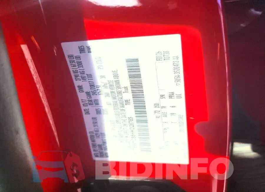 1FTEW1C88HKD26785 Photo# 12