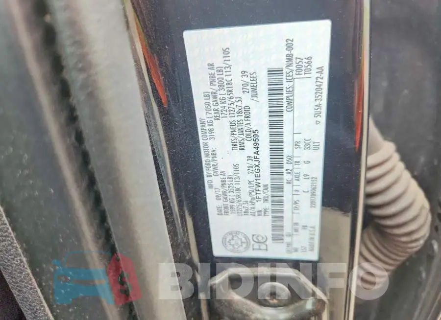 1FTFW1EGXJFA49595 Photo# 12