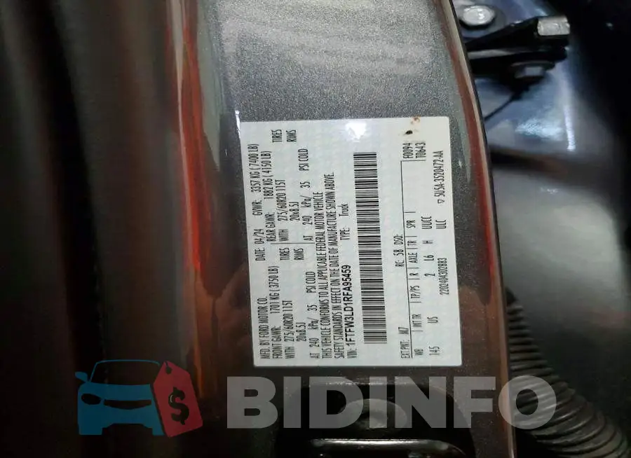 1FTFW3LD1RFA95459 Photo# 12