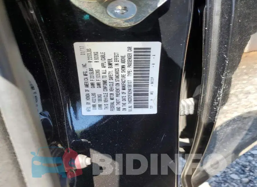 1HGCR2F82HA156107 Photo# 12