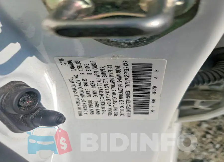 2HGFC2F56HH500298 Photo# 12