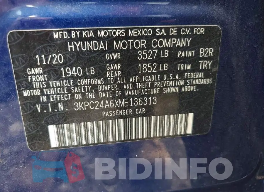 3KPC24A6XME136313 Photo# 12