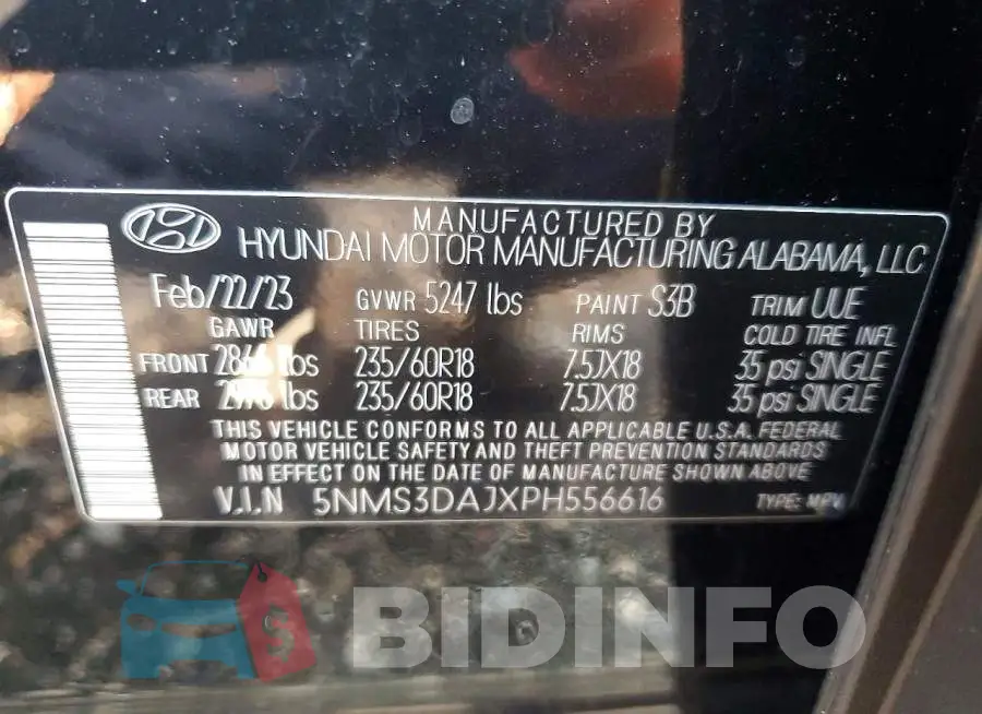5NMS3DAJXPH556616 Photo# 12