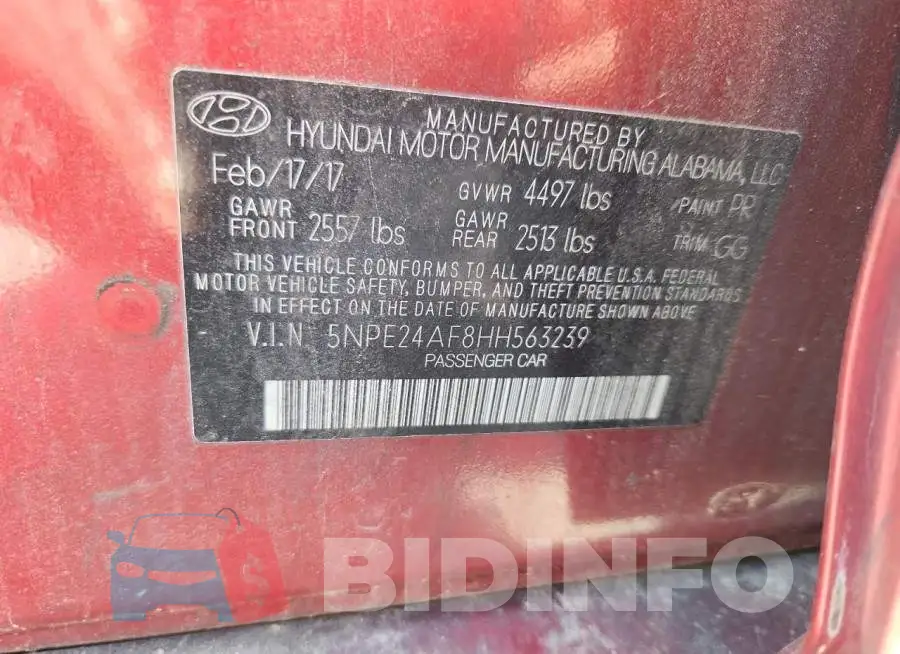 5NPE24AF8HH563239 Photo# 12