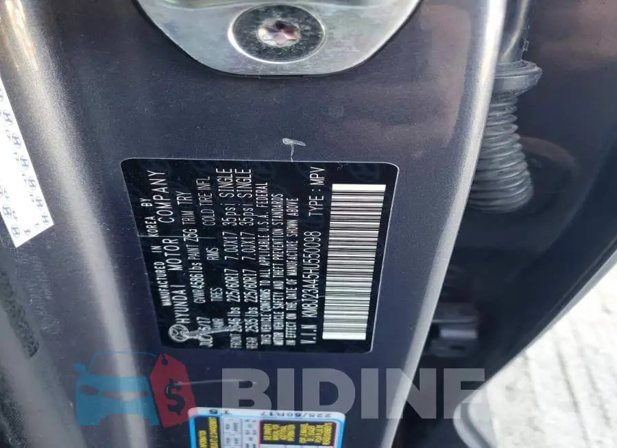 KM8J23A45HU550098 Photo# 12