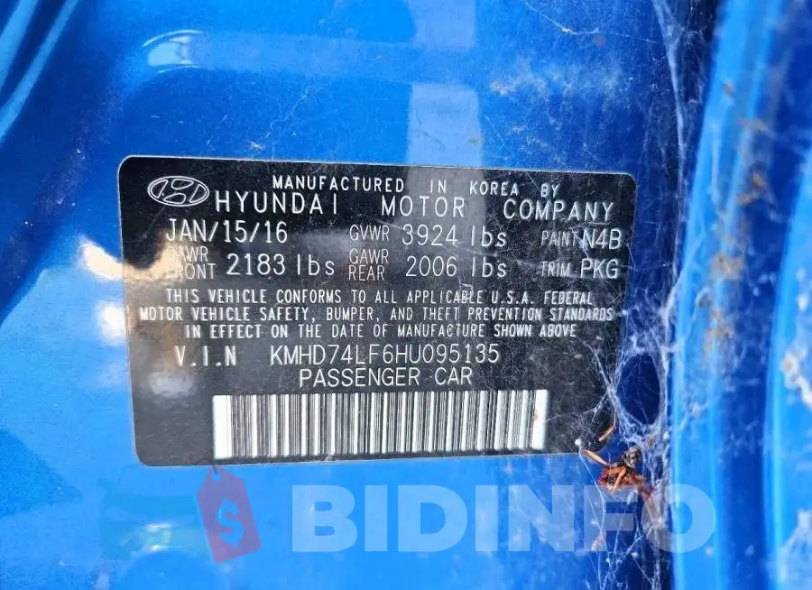 KMHD74LF6HU095135 Photo# 13