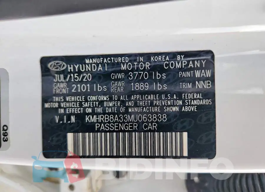KMHRB8A33MU063838 Photo# 13