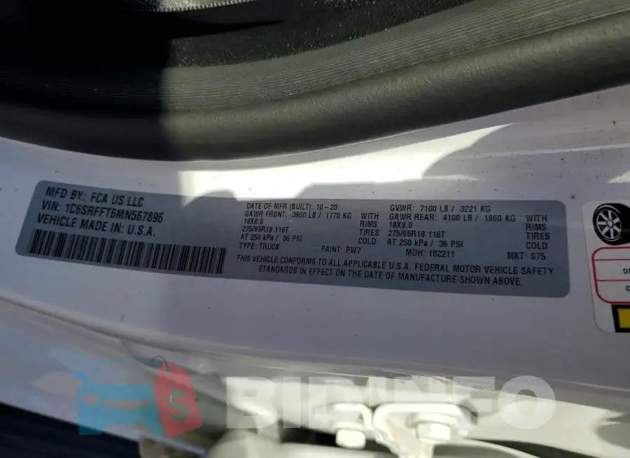 1C6SRFFT6MN567896 Photo# 13