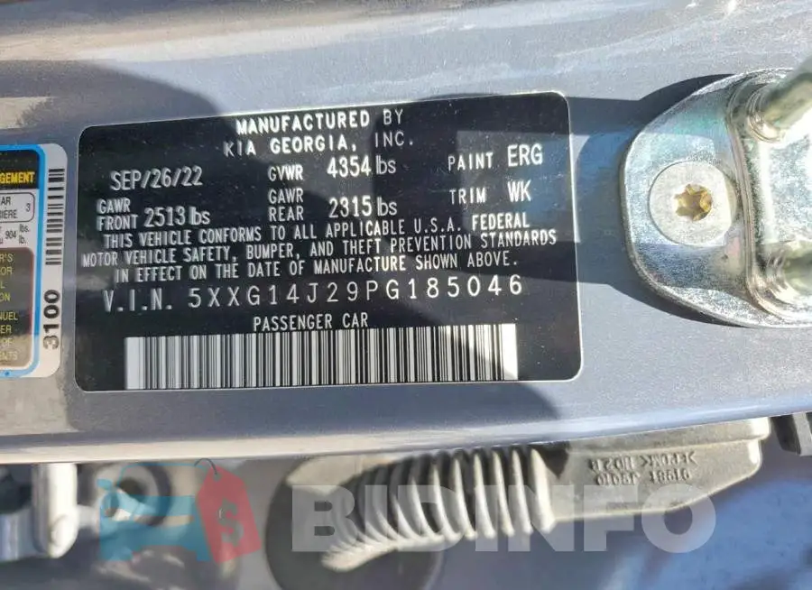 5XXG14J29PG185046 Photo# 12