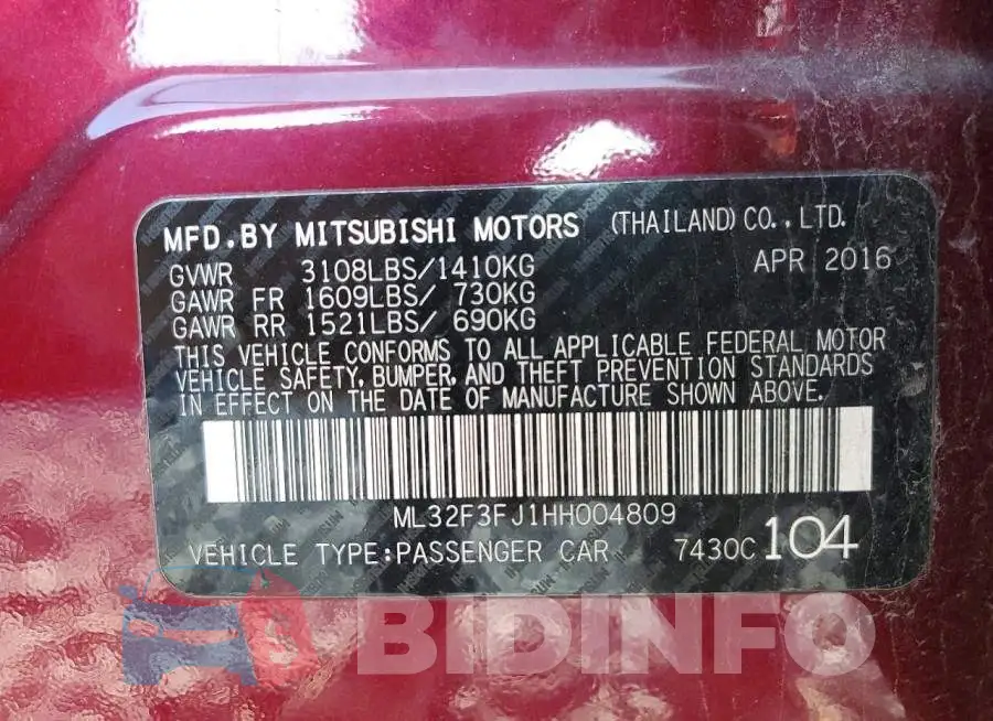 ML32F3FJ1HH004809 Photo# 12