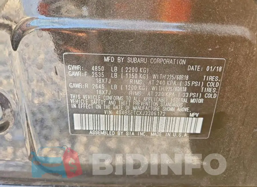4S4BSETCXJ3306172 Photo# 14