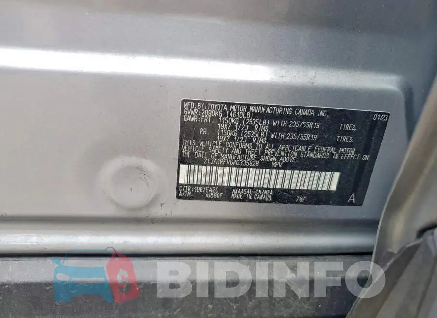 2T3A1RFV6PC335828 Photo# 13