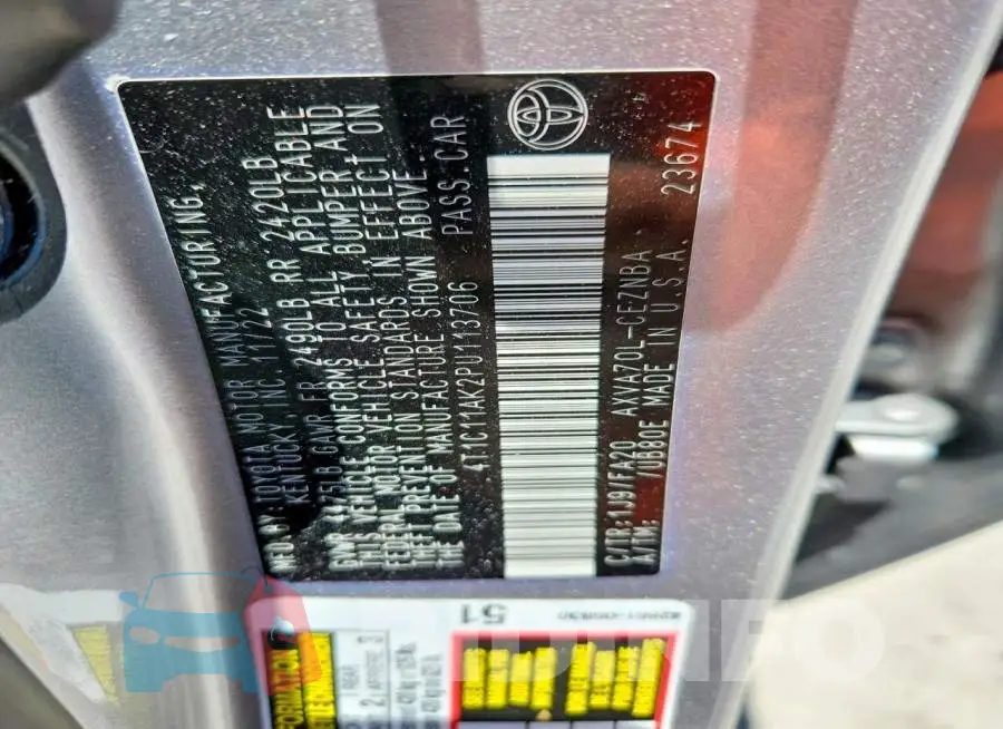 4T1C11AK2PU113706 Photo# 13