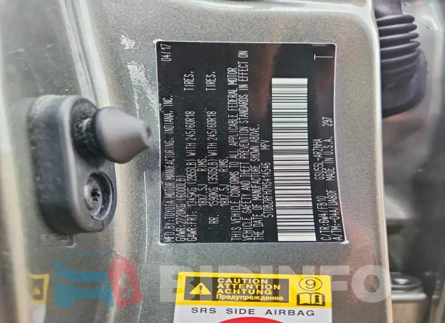 5TDBZRFH7HS414546 Photo# 13