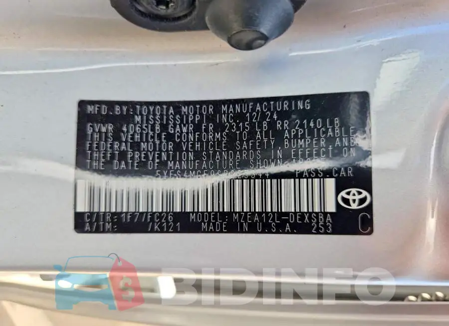 5YFS4MCE9SP225344 Photo# 12