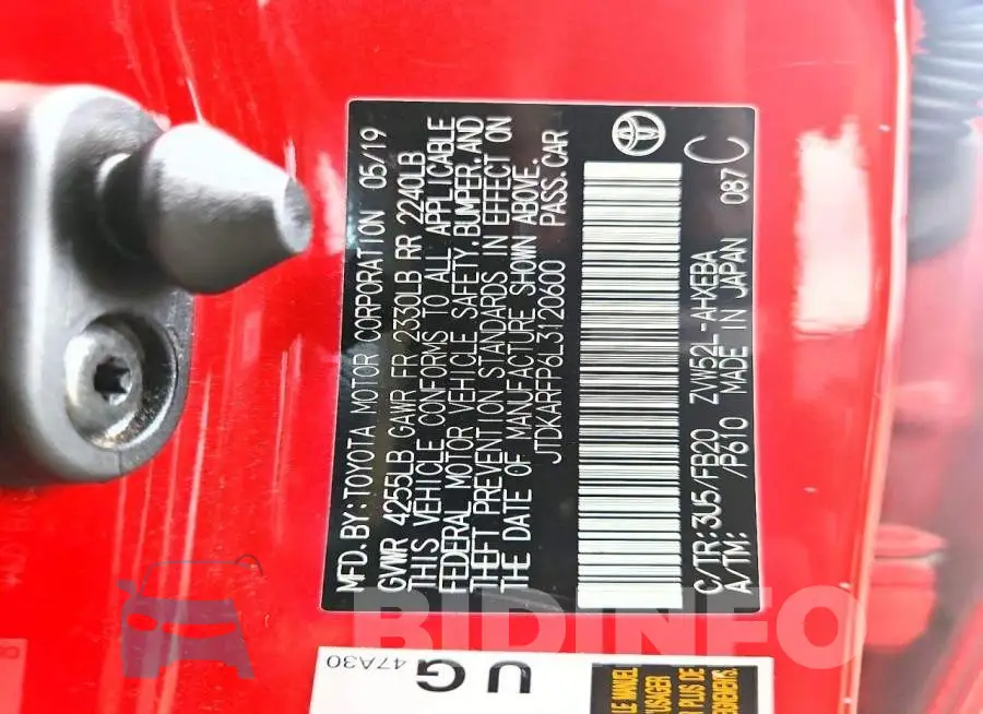 JTDKARFP6L3120600 Photo# 13