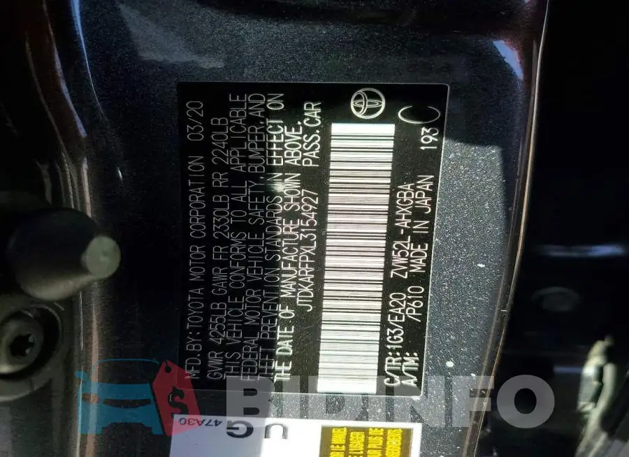 JTDKARFPXL3154927 Photo# 12