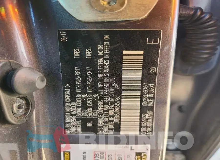 JTEBU5JRXH5457965 Photo# 13