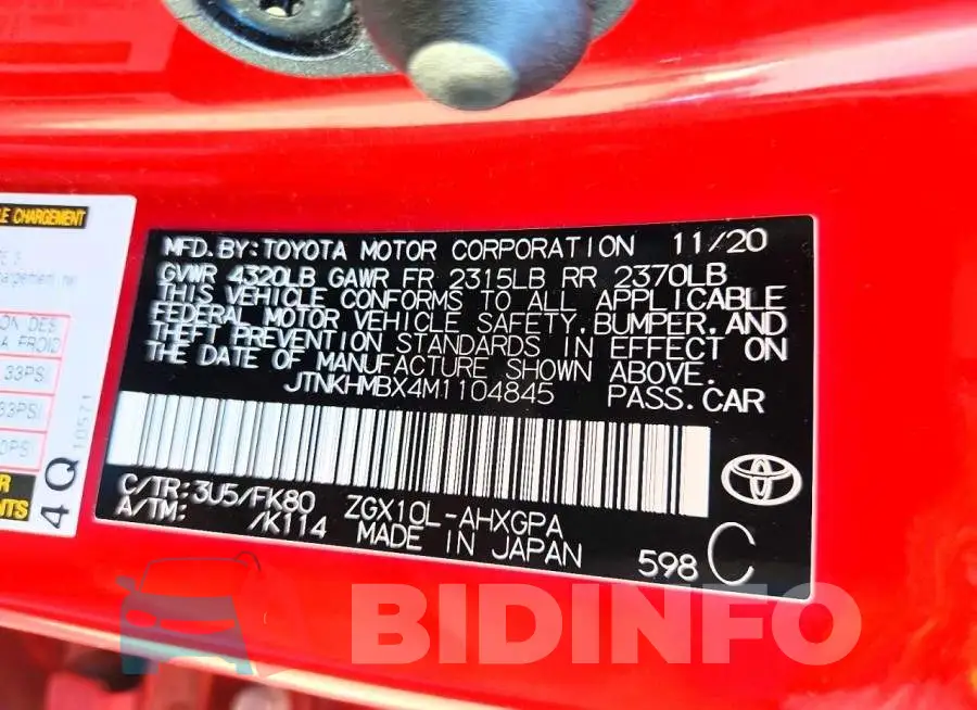 JTNKHMBX4M1104845 Photo# 13