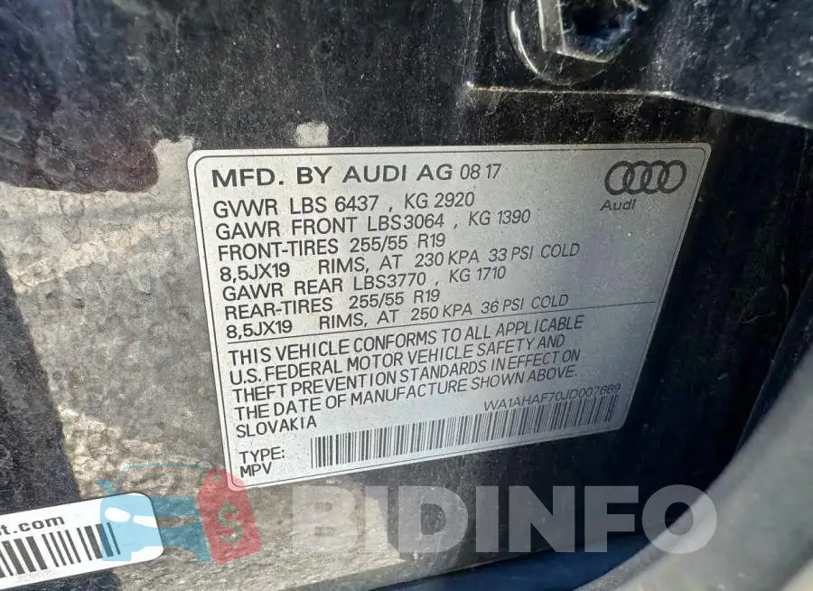 WA1AHAF70JD007669 Photo# 10