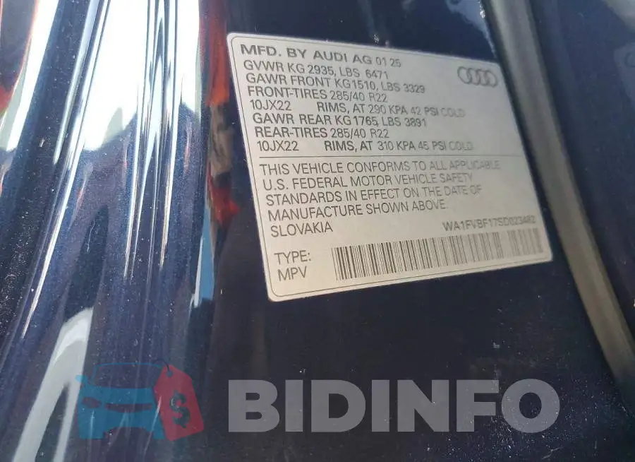 WA1FVBF17SD023482 Photo# 13