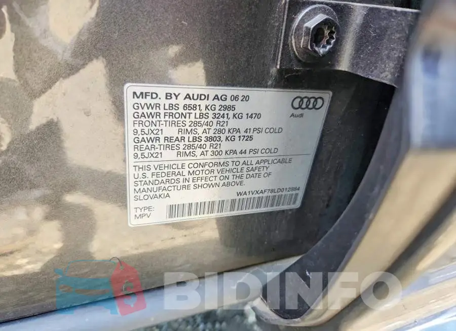 WA1VXAF78LD012884 Photo# 13
