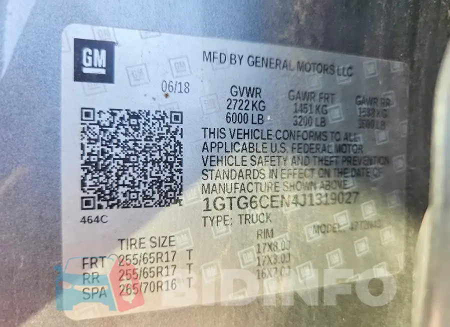 1GTG6CEN4J1319027 Photo# 12
