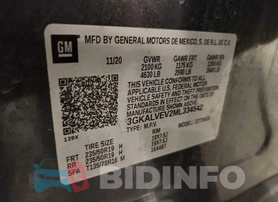 3GKALVEV2ML334542 Photo# 13