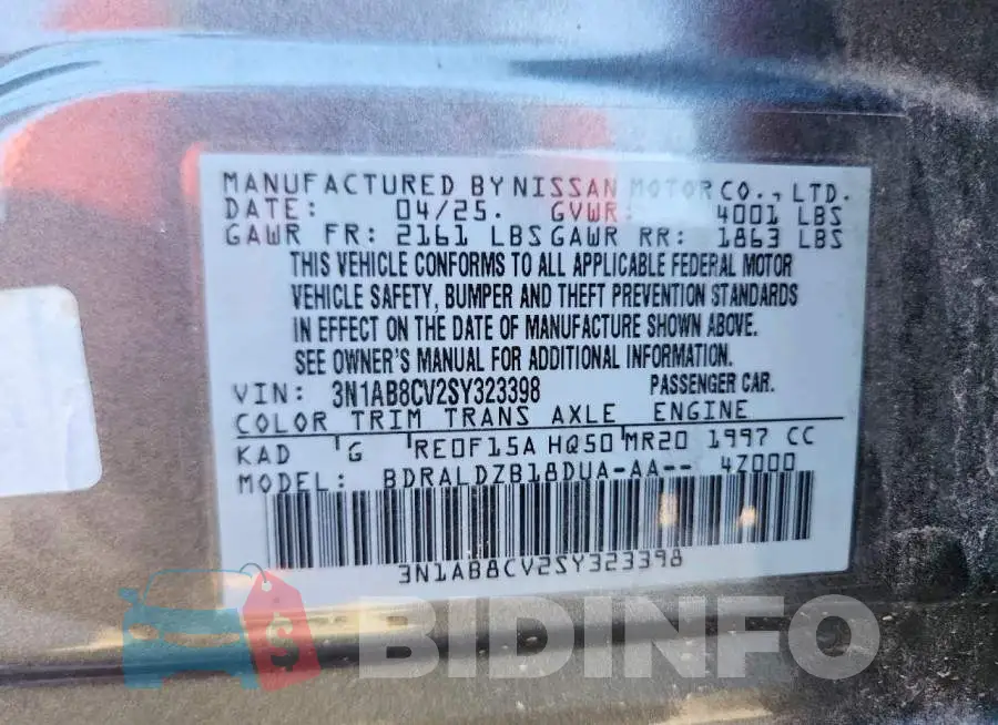 3N1AB8CV2SY323398 Photo# 12
