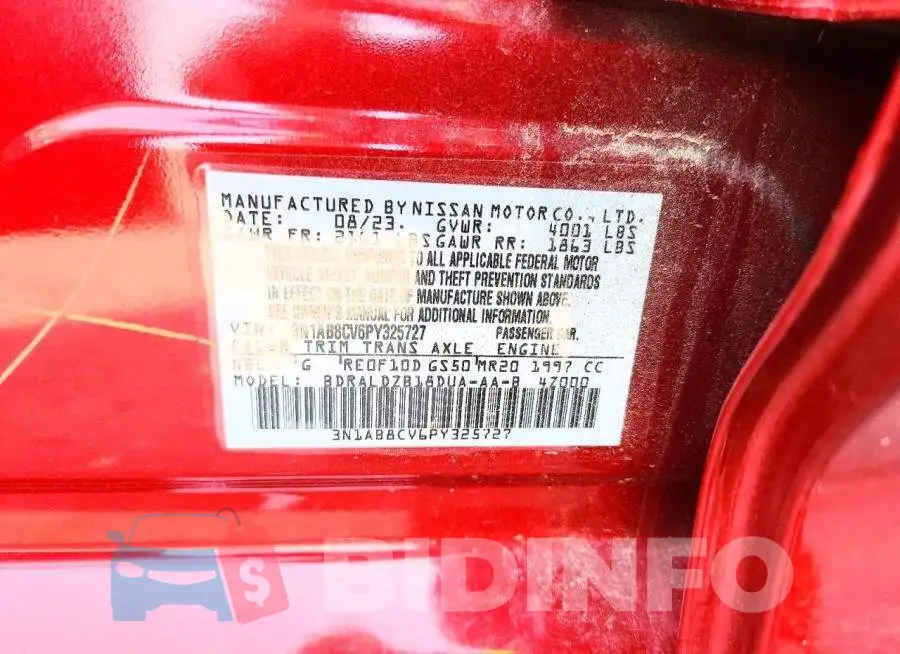 3N1AB8CV6PY325727 Photo# 12