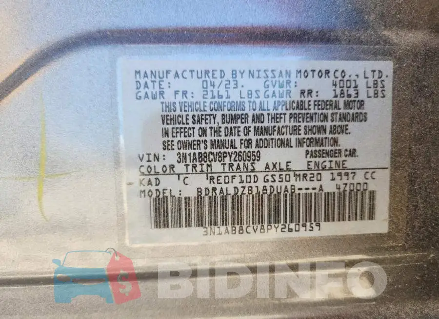3N1AB8CV8PY260959 Photo# 12