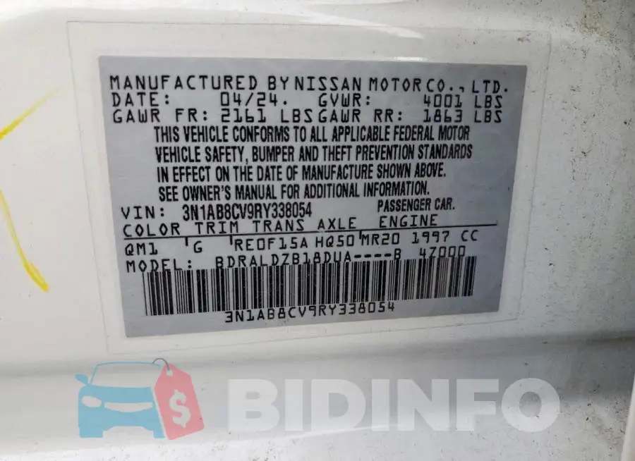 3N1AB8CV9RY338054 Photo# 13