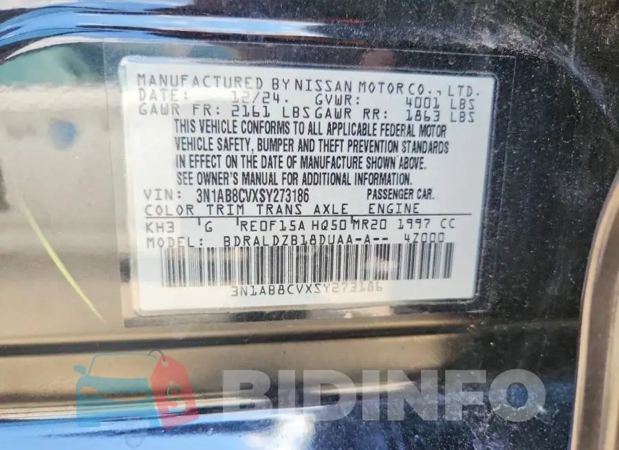 3N1AB8CVXSY273186 Photo# 12
