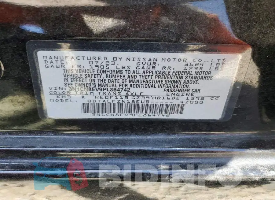 3N1CN8EV9PL864742 Photo# 12