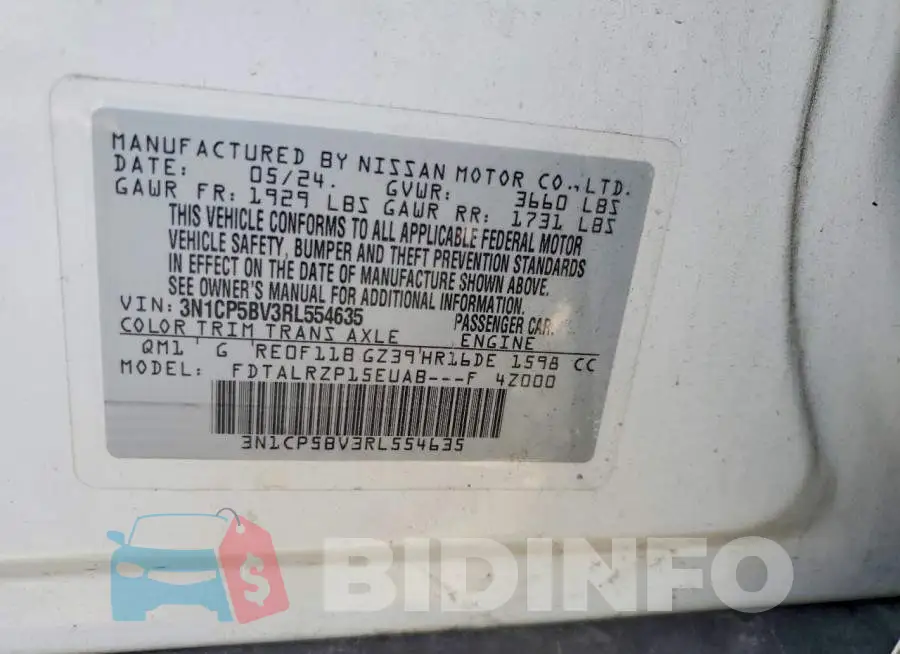 3N1CP5BV3RL554635 Photo# 12