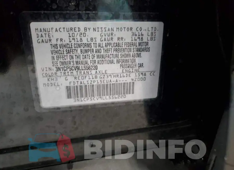 3N1CP5CV9LL556220 Photo# 12